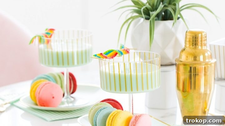 Lucky Coconut Mint Chip Cocktail