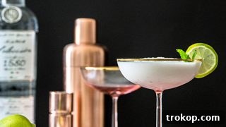 Slushy Coconut Mint Margarita Cocktail