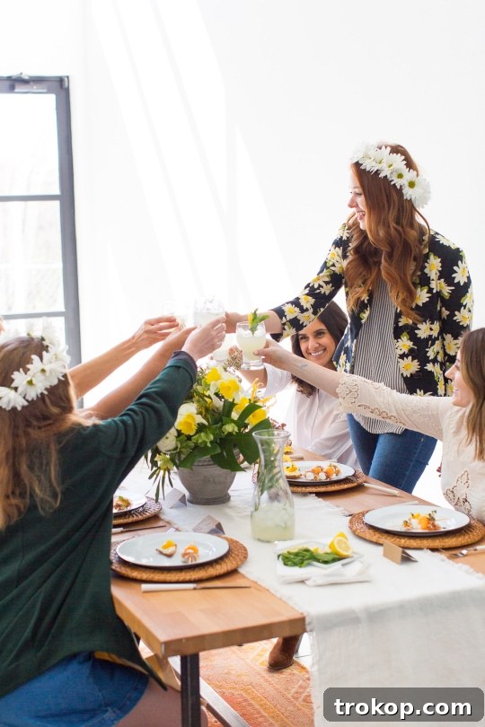 Kendin Yap Peçetelerle Modern Bahar Sofraları 2 Modern Spring Tablescape with DIY Floral Napkins and Daisy Theme