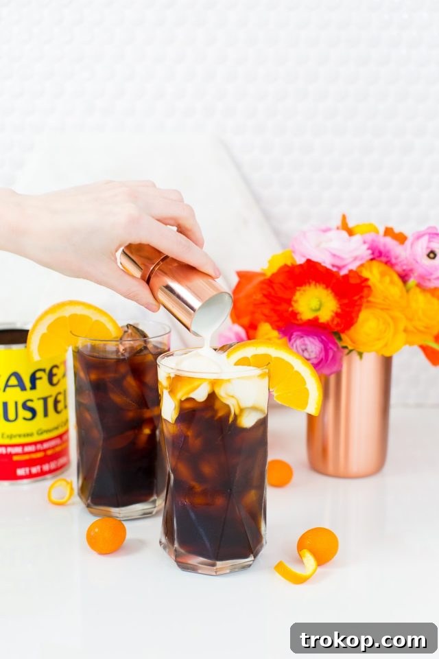 Zesty Orange Spice Cold Brew 7 An orange spiced iced coffee recipe perfect for Spring & Summer - sugar and cloth