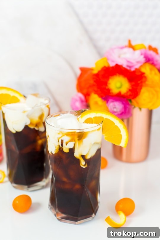 Zesty Orange Spice Cold Brew 8 An orange spiced iced coffee recipe perfect for Spring & Summer - sugar and cloth