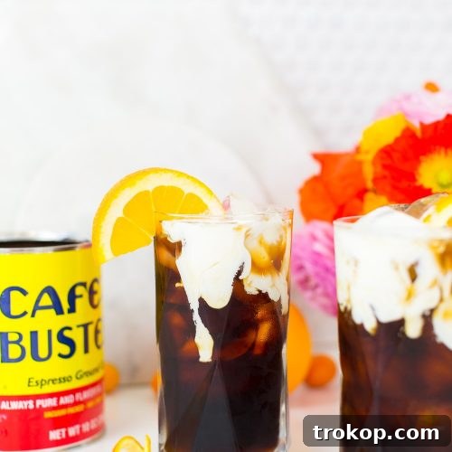Zesty Orange Spice Cold Brew 10 An orange spiced iced coffee recipe perfect for Spring & Summer - sugar and cloth