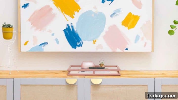 DIY Ikea TV Stand: How to Hack A Rattan Ikea TV Unit