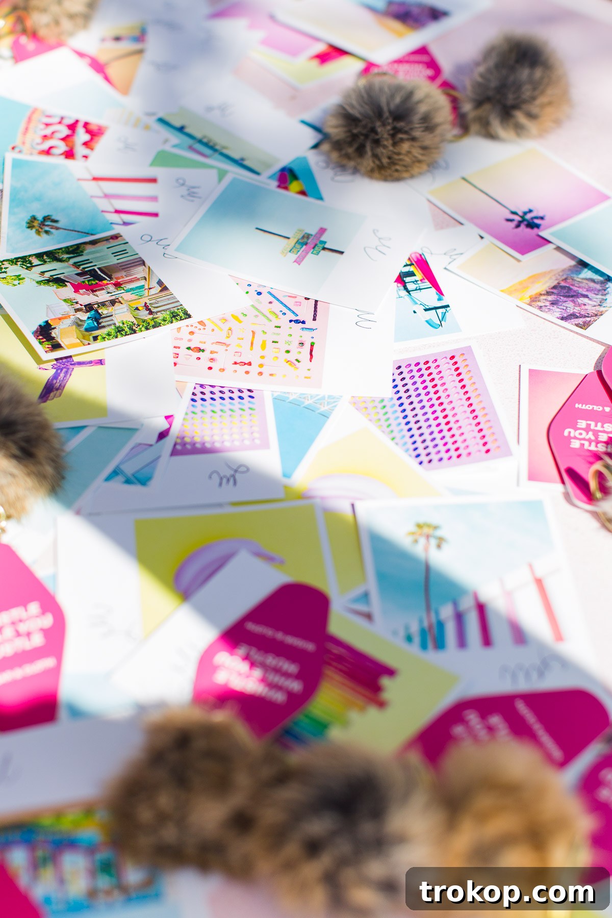Behind the scenes of Sugar & Cloth's creative process, showcasing branding elements and cheerful design work