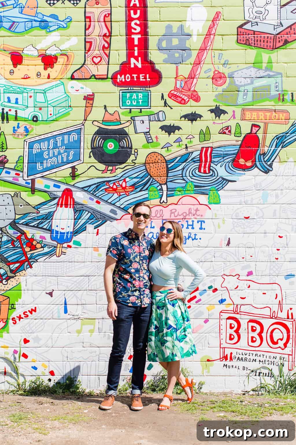 Ashley Rose and Jared Smith collaborating for Sugar & Cloth, capturing creative energy in Austin, Texas