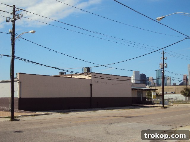 Houston's Canvas of Hues by Sugar & Cloth 8 Before the transformation: the original wall at Canal Street, Houston.