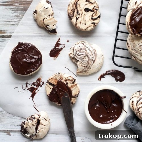 Yummy mocha swirl meringue cookies recipe for a light sweet treats for Summer! - sugar and cloth