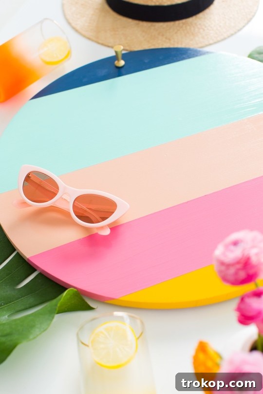 Materials for DIY Retro Lazy Susan