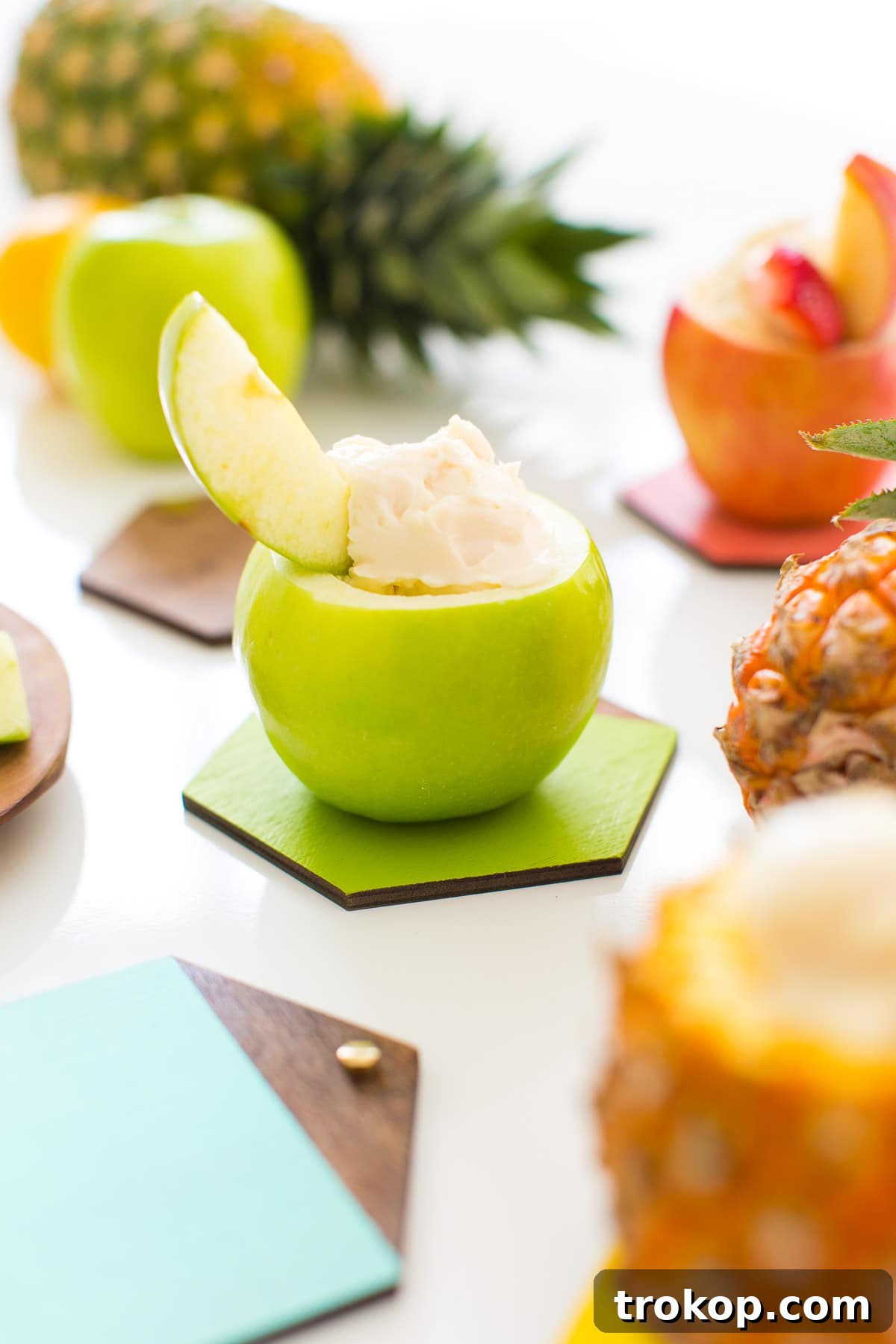 Craft Your Own Petite Wood Platters 9 Collection of DIY Mini Wooden Serving Boards with various snacks, including fruit and cheese