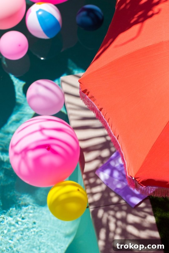 Create a Retro Coastal Sunshade 2 The cutest DIY retro beach umbrella for under $100 by Sugar and Cloth! - houston blogger - summer