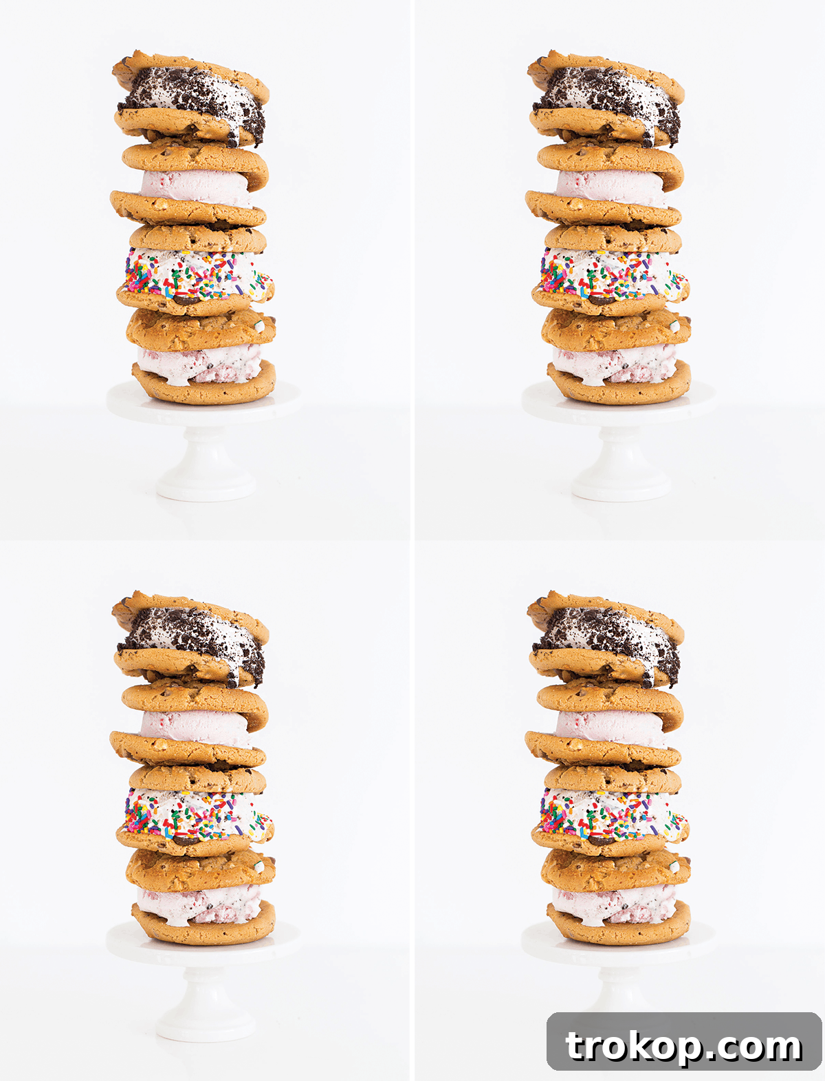 Front design of a customizable ice cream date postcard invitation, featuring a playful and inviting theme.
