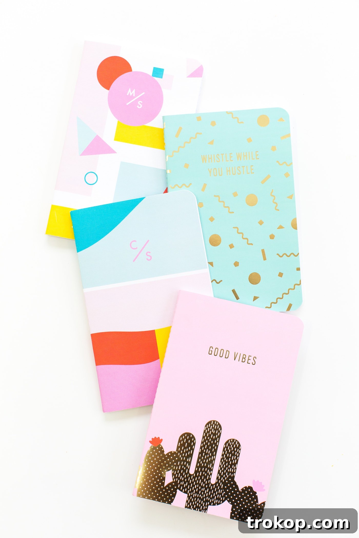May Designs x Sugar & Cloth Gold Foil Customizable Notebook