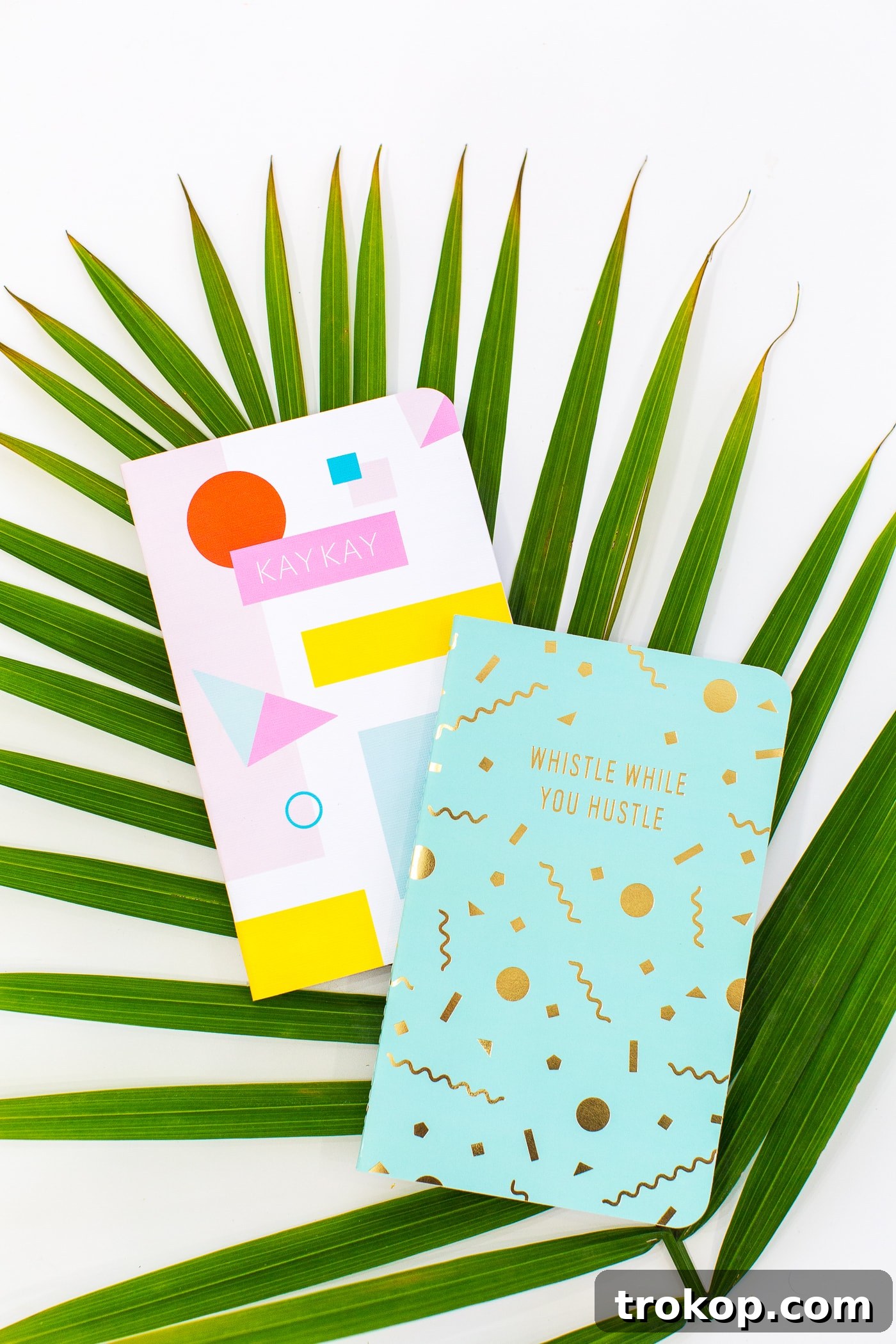 May Designs x Sugar & Cloth Monogrammed Notebook Detail