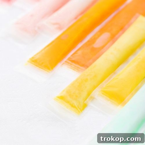 photo of colorful coconut homemade frozen freeze pops like fla-vor-ice