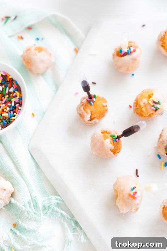 Surprise-Center Donut Bites 3 How to make injectable donuts just as cool as Top Golf! - sugar and cloth - recipe - houston blogger -