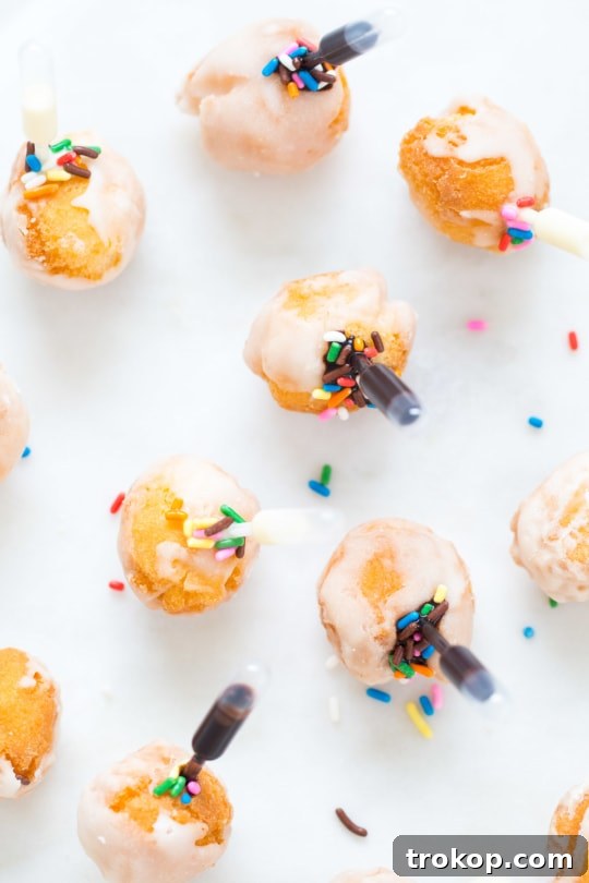 Surprise-Center Donut Bites 10 How to make injectable donuts just as cool as Top Golf! - sugar and cloth - recipe - houston blogger -