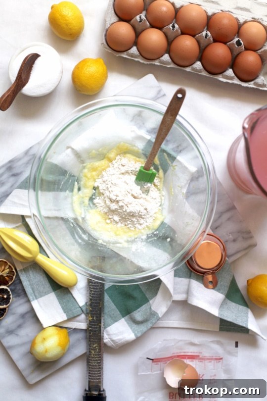 Ingredients laid out for making pink lemonade donuts