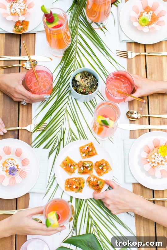 Our tropical garden party and DIY fruit necklaces for Summer! - sugar and cloth - houston blogger - entertaining ideas