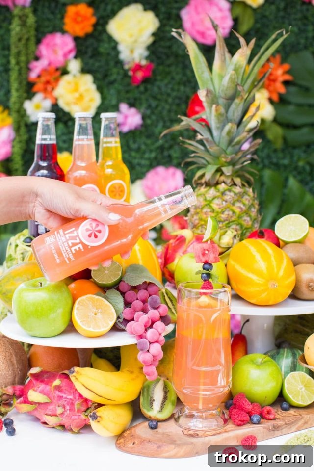 Our tropical garden party and DIY fruit necklaces for Summer! - sugar and cloth - houston blogger - entertaining ideas