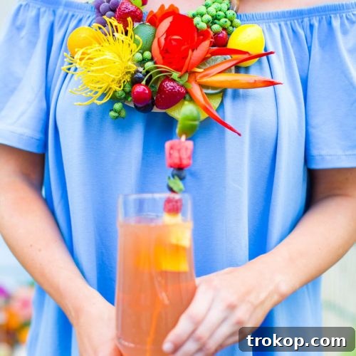 Our tropical garden party and DIY fruit necklaces for Summer! - sugar and cloth - houston blogger - entertaining ideas