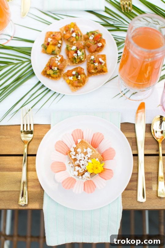 Our tropical garden party and DIY fruit necklaces for Summer! - sugar and cloth - houston blogger - entertaining ideas