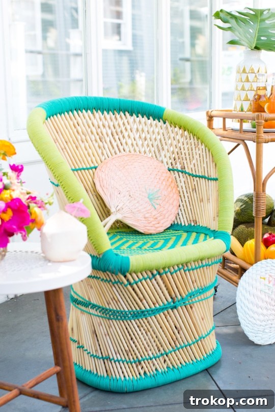 Our tropical garden party and DIY fruit necklaces for Summer! - sugar and cloth - houston blogger - entertaining ideas