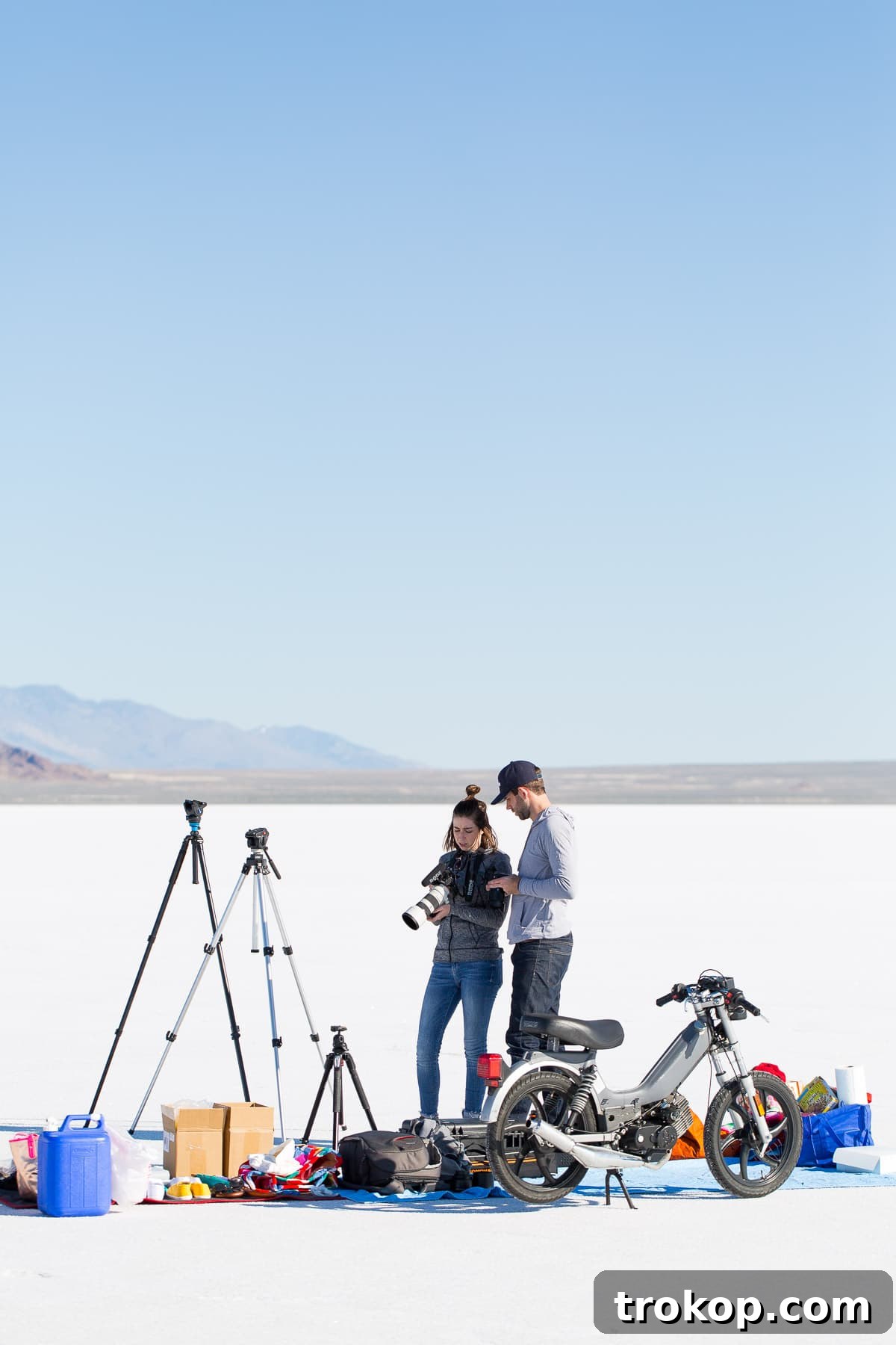 Exploring the Salt Flats with Friends