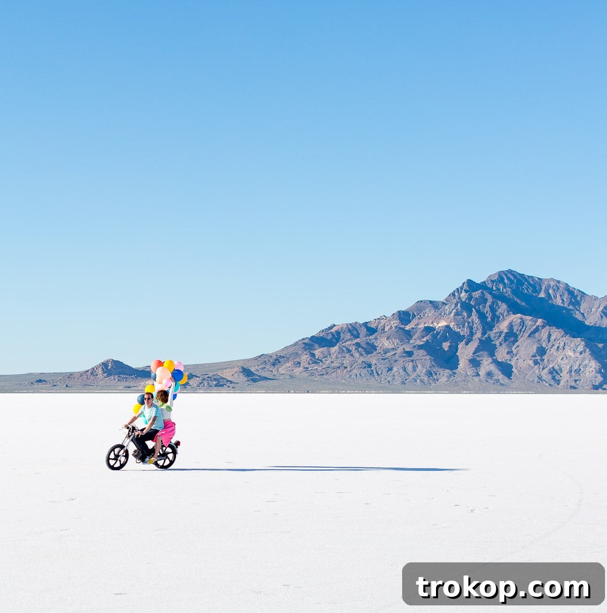 Scooter Fun at the Salt Flats