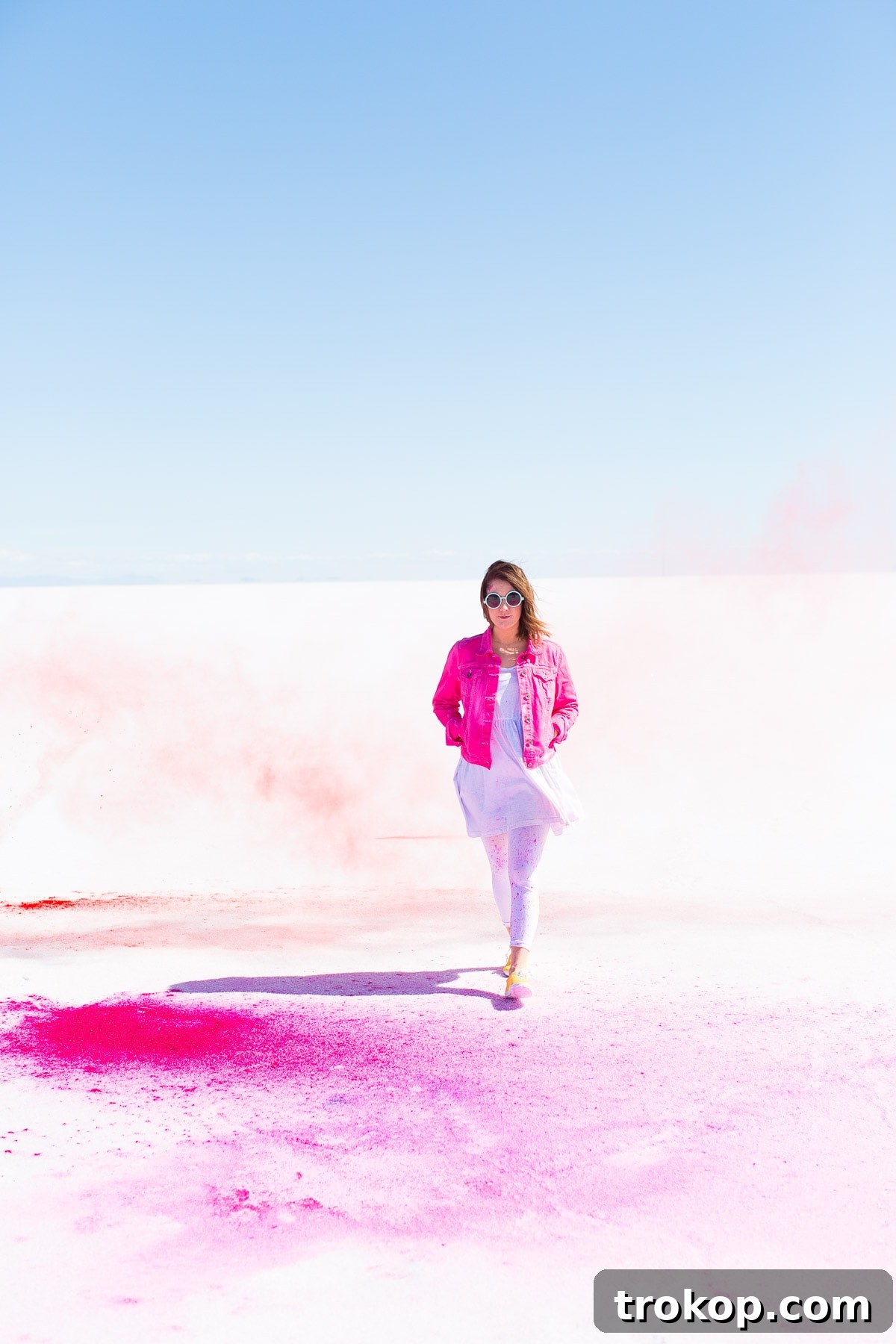 Vibrant Colors Against a White Backdrop