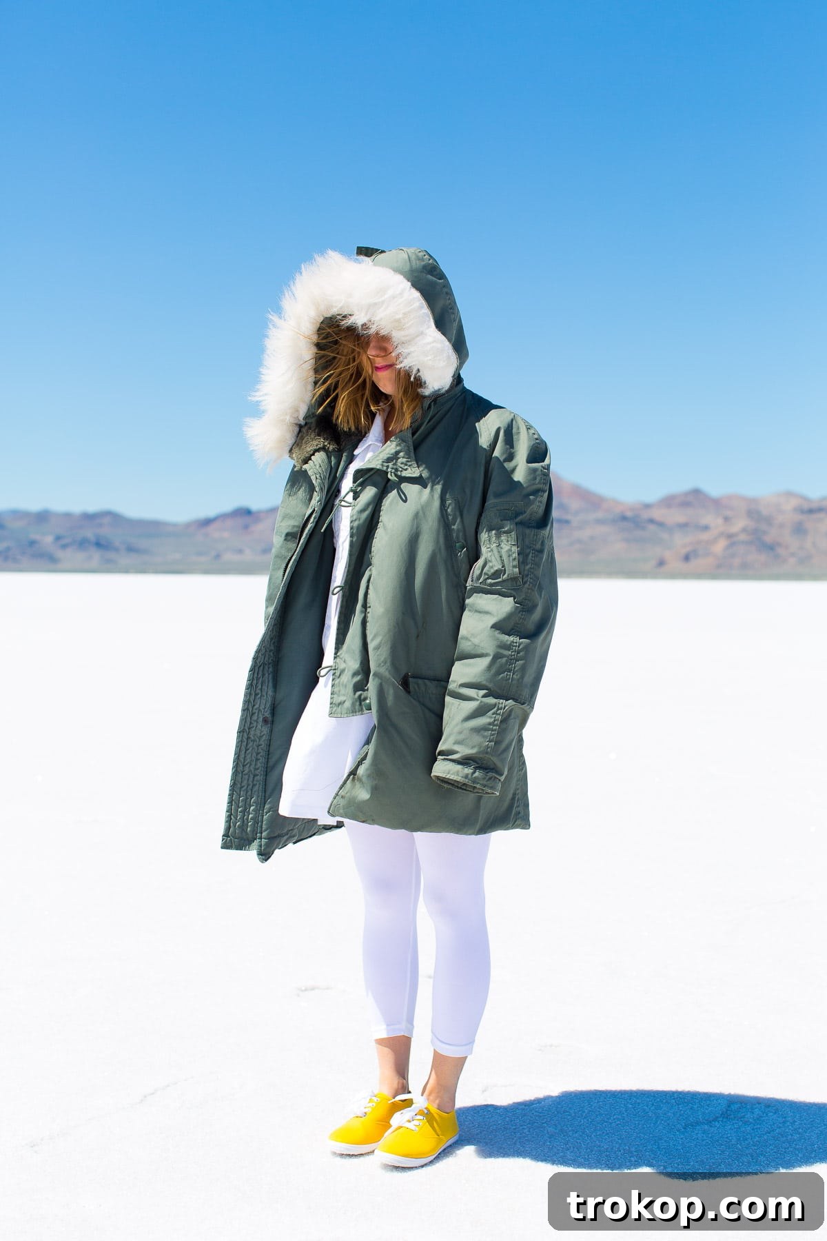 Behind the Scenes: Staying Warm During the Salt Flats Shoot