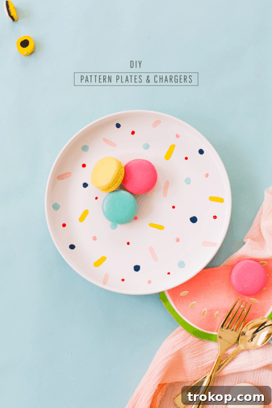 Final display of colorful DIY confetti placemats and chargers set up beautifully, highlighting the handmade charm and decorative appeal - sugar and cloth