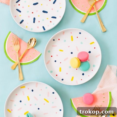 The perfect rainy afternoon craft project, DIY confett pattern placemats and chargers - sugar and cloth