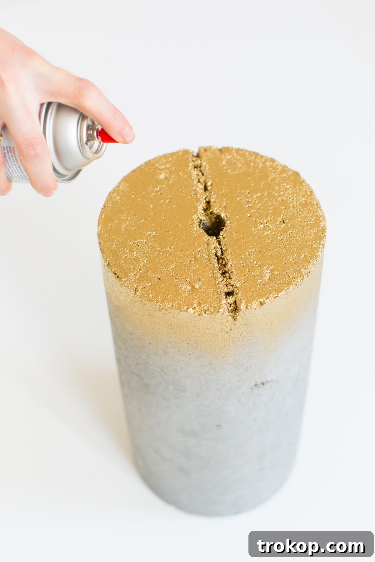  Step 3 - DIY marble and gold c table for tv dinners and snacking! - sugar and cloth - houston blogger - ashley rose #movienight #table #diytable #ctable #roundtable #marble #gold #homedecor