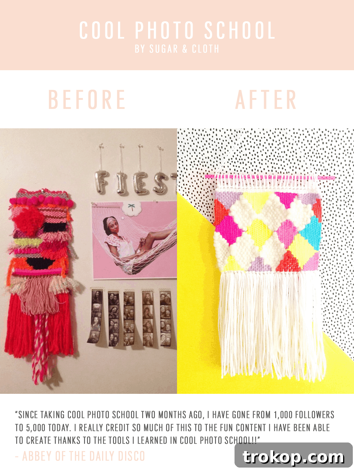 Student Photography Transformations: Before and After 3 Social Media Growth Through Photography: Abbey's Before and After Content Transformation with Cool Photo School - blog photography, brand visuals, composition, DSLR tips