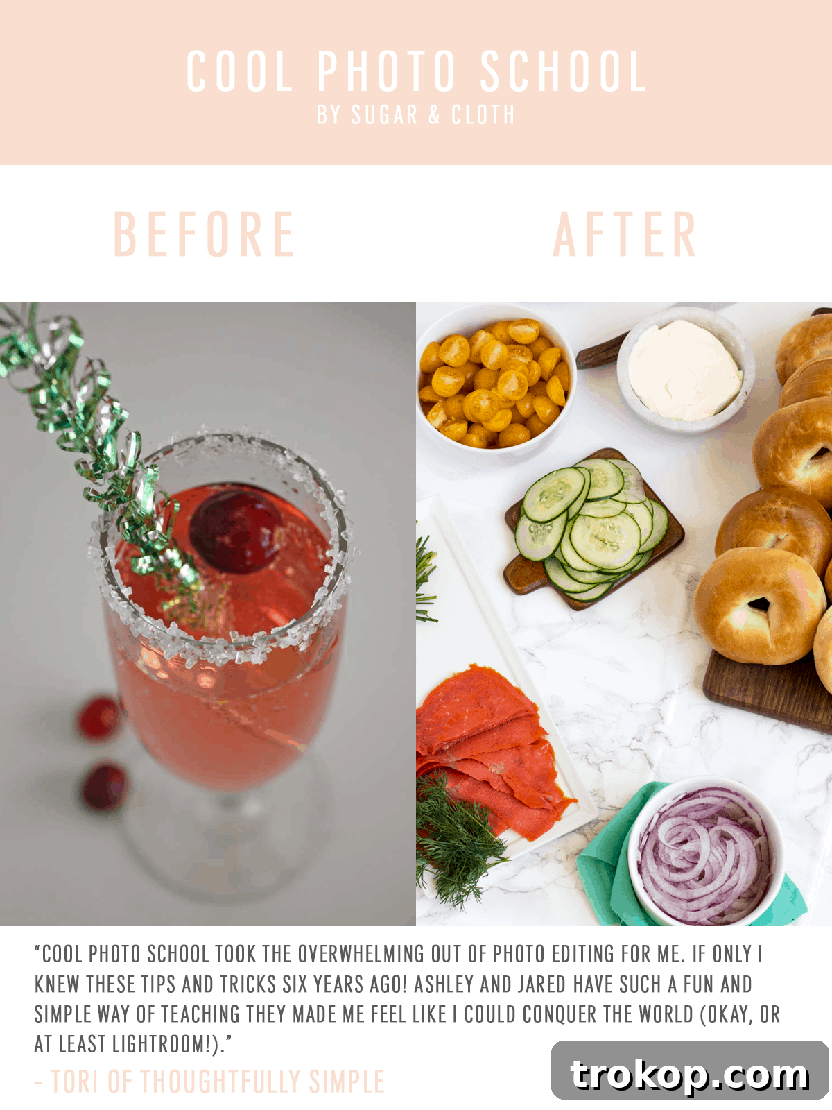 Student Photography Transformations: Before and After 4 Before and After Lightroom Editing Skills: Tori's Photography Journey with Cool Photo School - photo editing software, creative photography, simple teaching methods