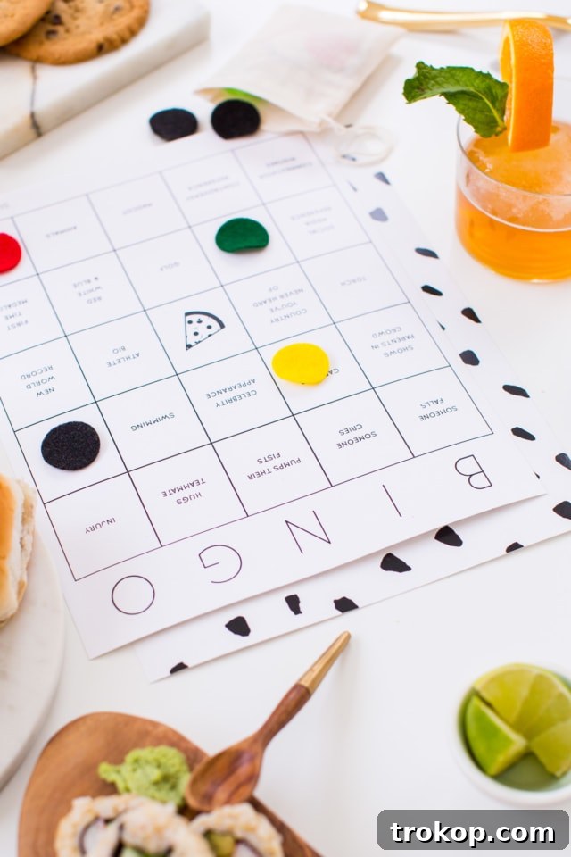 DIY Sporting Event Watch Party: Fun, Food, and Free Bingo! 12 Everyone Loves Pizza!