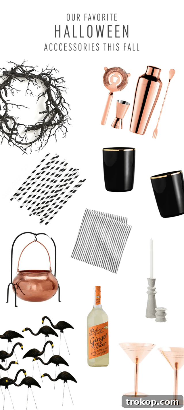 A round-up of our favorite glam Halloween things, perfect for a Palm Springs-inspired aesthetic.