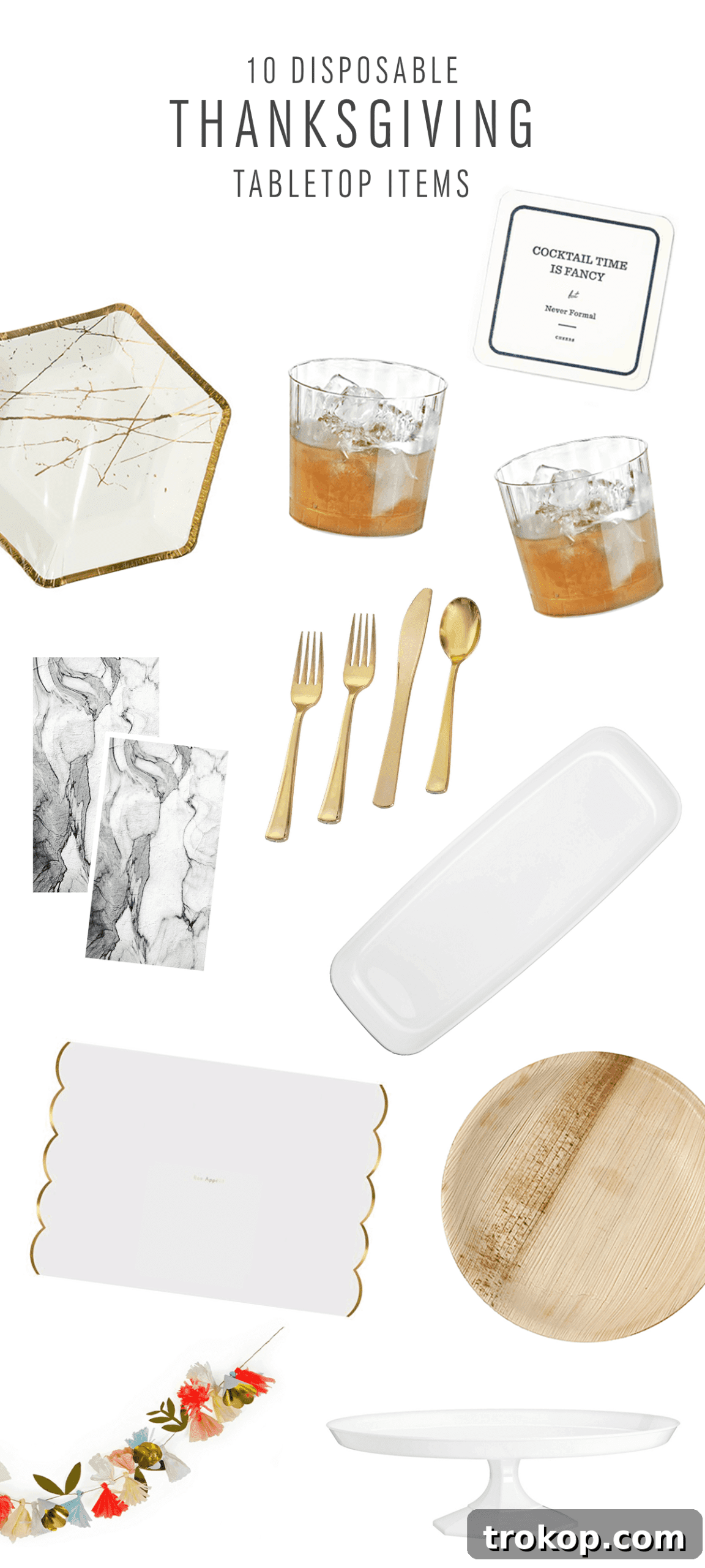 Disposable Thanksgiving Tabletop Items - Sugar & Cloth - Houston Blogger - Thanksgiving - Home Decor