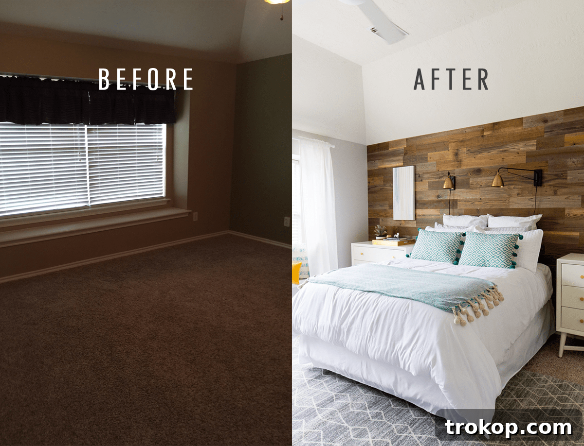 Zach and Caitlin's Simple Bedroom Makeover: Before and After 6 A before and after simple bedroom makeover as a gift to our fam! - sugar and cloth - home decor - best DIY blog - houston - ashley rose