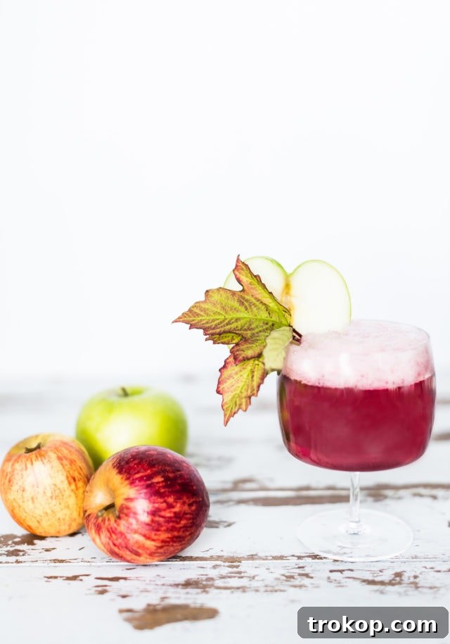 Fall Poisoned Apple Cocktail