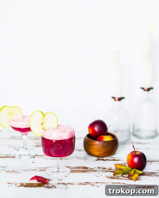 Preparing the Poison Apple Cocktail