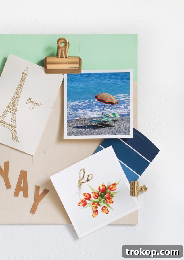 Craft Your Own Clip Memo Board 2 Chic DIY Pin Up Clipboard for Home Office Inspiration - Sugar & Cloth DIY Project