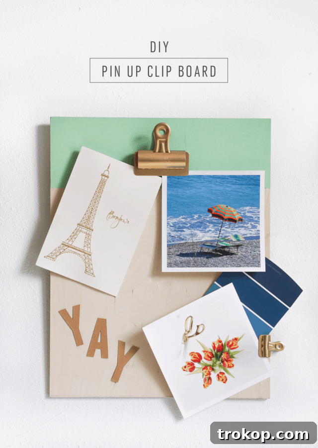 Craft Your Own Clip Memo Board 10 Finished DIY Pin Up Clipboard Displaying Inspiring Items on the Wall