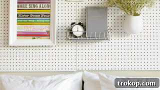 DIY Pegboard Headboard - DIY Home Decor Ideas