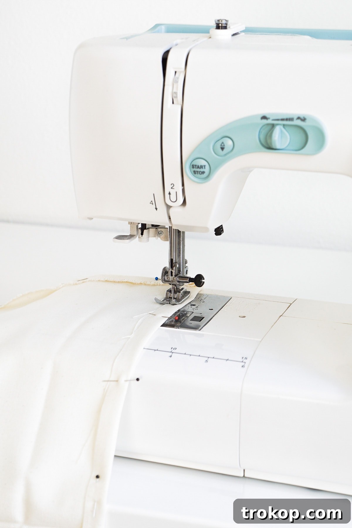 Printable Fabric Flag Lettering 6 Step 4: Hemming Your Muslin Fabric Flag for a Finished Look