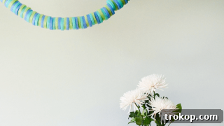 DIY Pool Noodle Garland for summer fun
