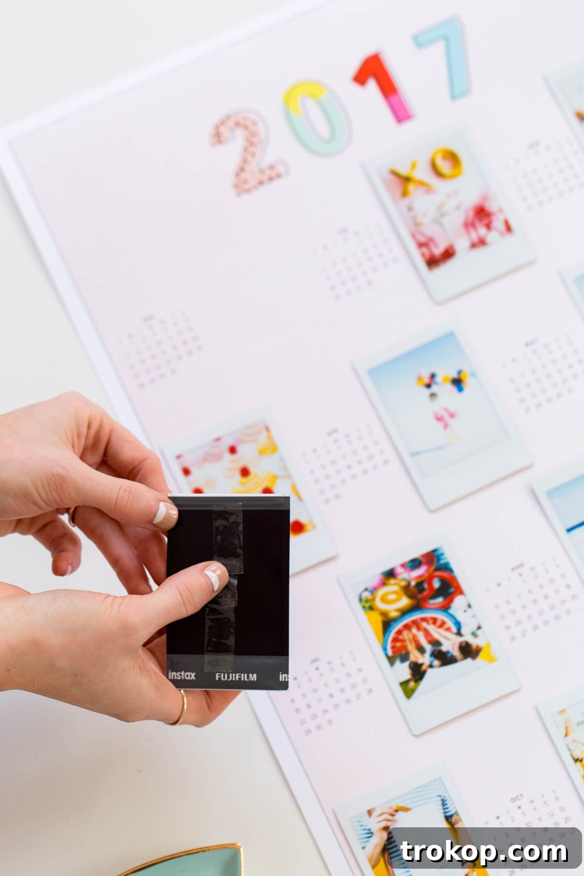 Printable Personalized Photo Calendar 5 Free DIY Printable Photo Wall Calendar by lifestyle blogger Ashley Rose of Sugar & Cloth