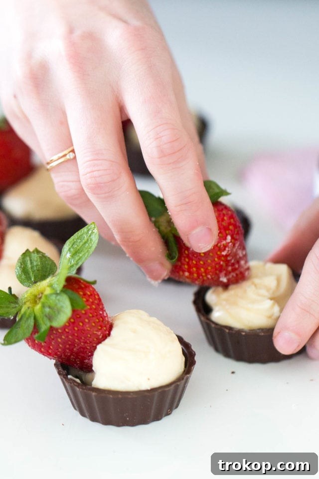 A selection of fresh berries and chocolate shavings, ideal for garnishing these delicious cups