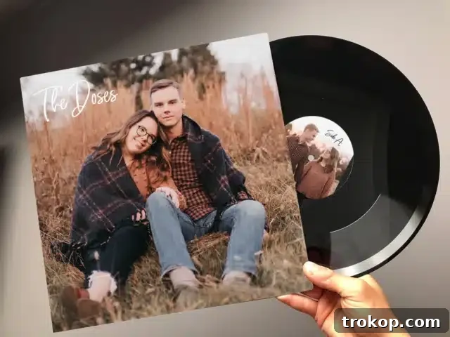 Custom Vinyl Record Mix Tape for unique Valentines Day gifts