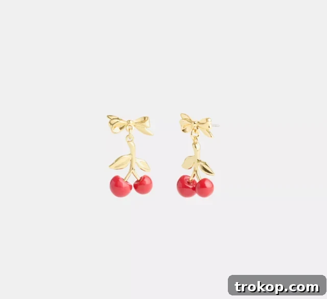 V-Day Cherry Drop Earrings
COACH